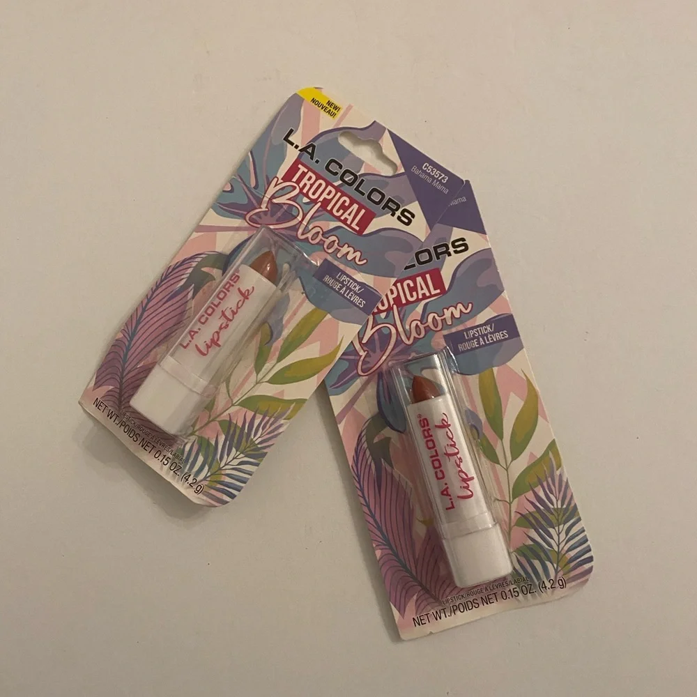 LA Colors Tropical Bloom Lipstick Bahama Mama New Sealed Bundle 2 Pack
